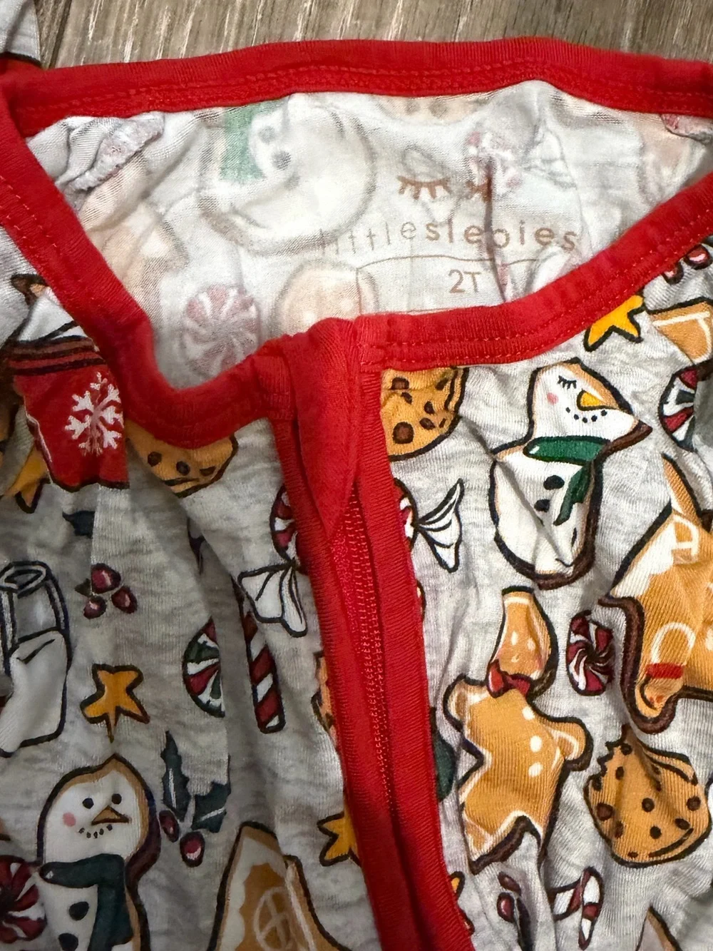 Little Sleepies Holiday Treats Zippies 2T